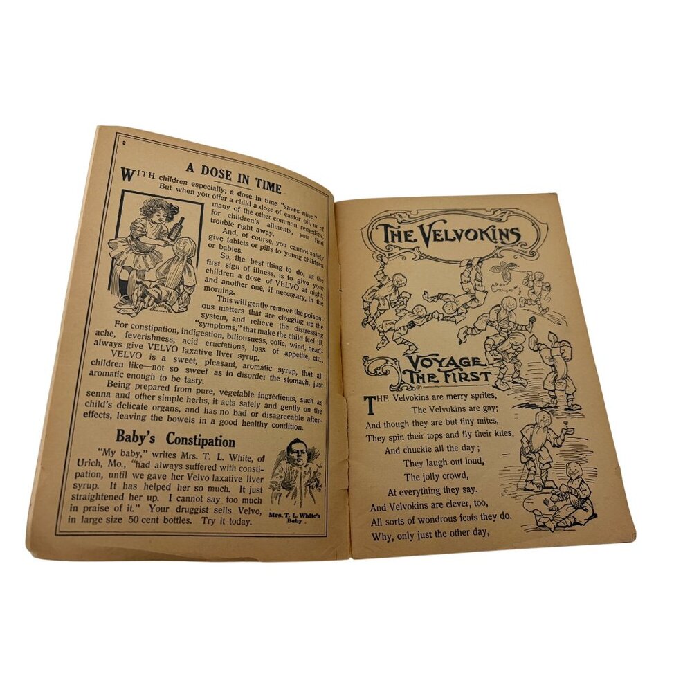 1910 Voyage Of The Velvokins Velvo Laxative Liver Syrup Advertising Booklet - Picture 4 of 10